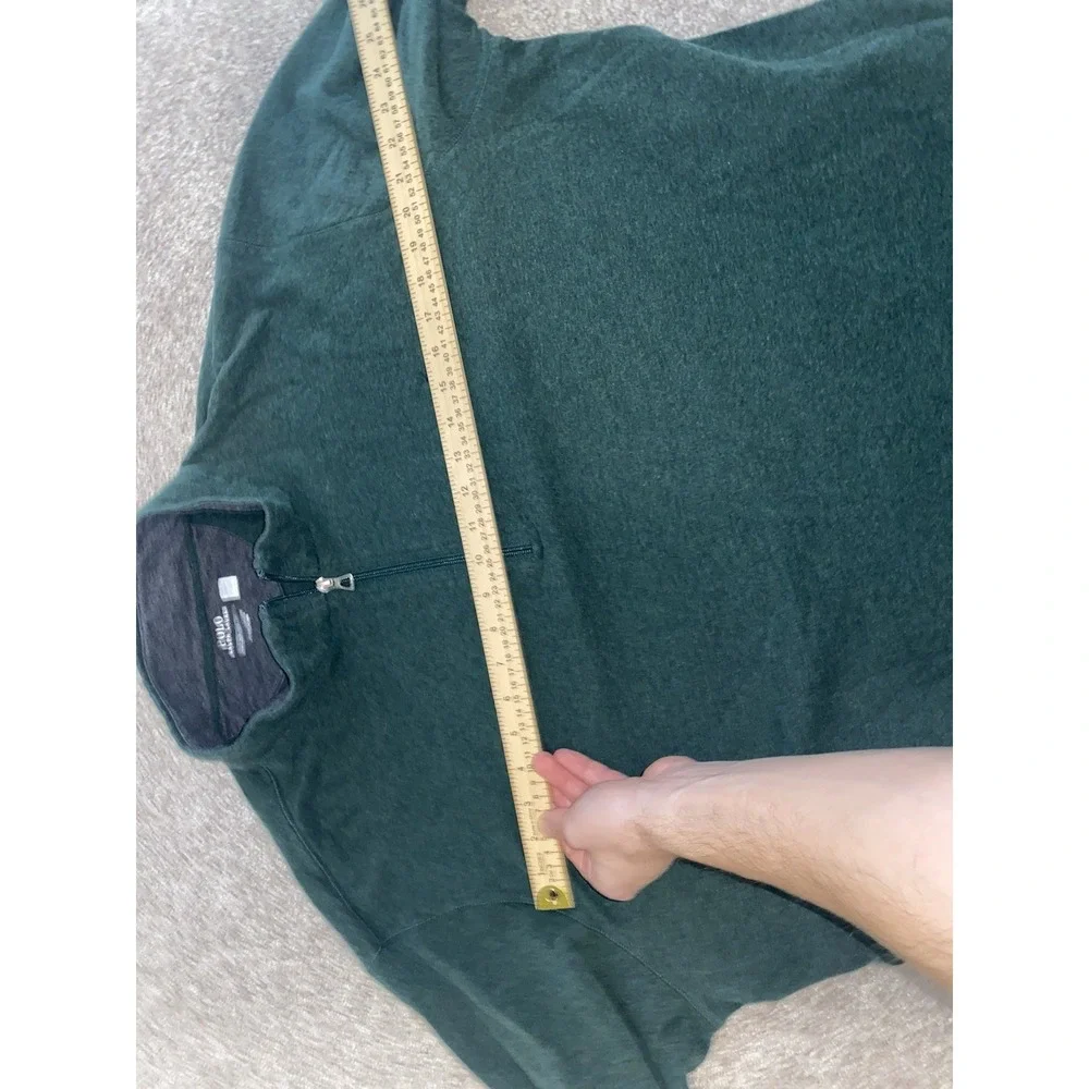 Polo Ralph Lauren‎ Performance 1/4 Zip Jacket Green Viscose Blend Blue Pony 2XL
